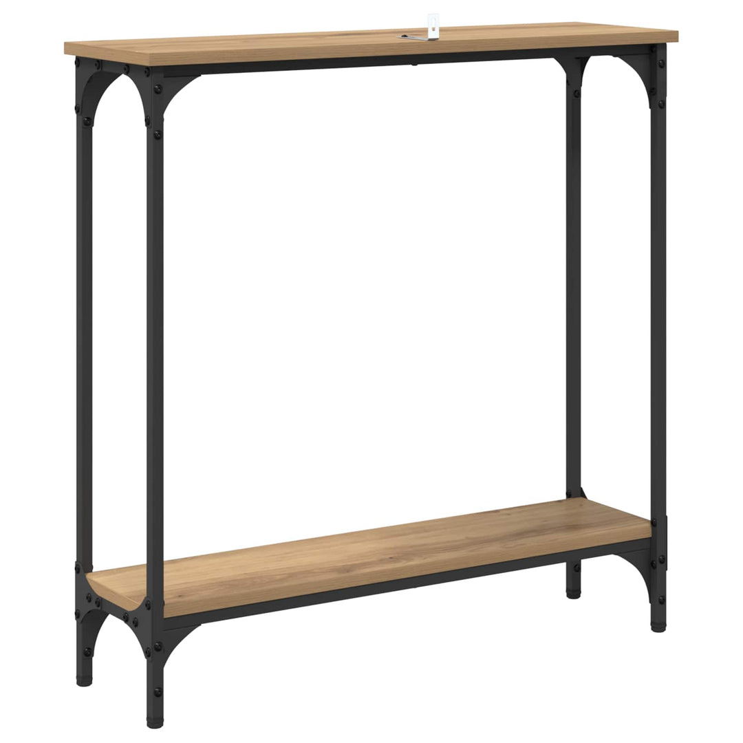 Konsolbord Artisan Ek 75 X 22,5 X 75 Cm Konstruerat Trä