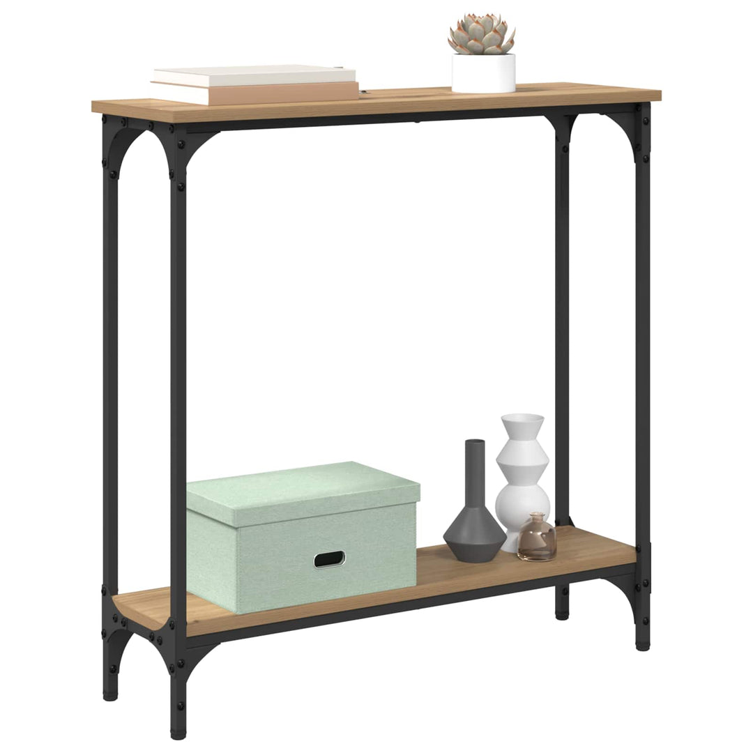 Konsolbord Artisan Ek 75 X 22,5 X 75 Cm Konstruerat Trä