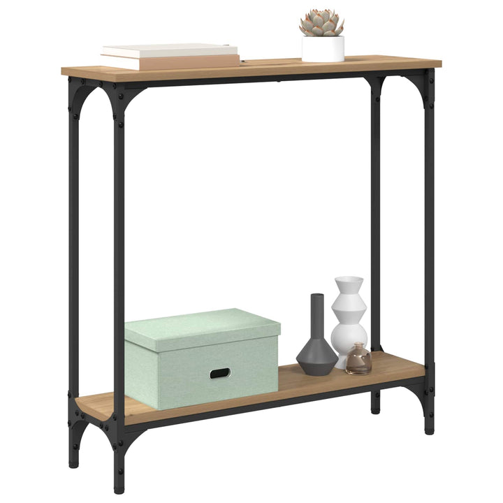 Konsolbord Artisan Ek 75 X 22,5 X 75 Cm Konstruerat Trä