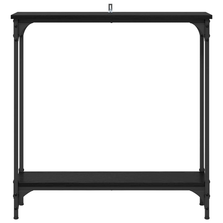Konsolbord Svart Ek 75 X 22,5 X 75 Cm Konstruerat Trä