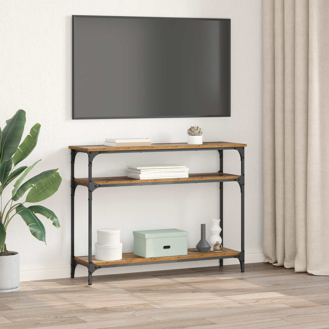 Konsolbord Gammalt Trä 100 X 29 X 75 Cm Konstruerat Trä