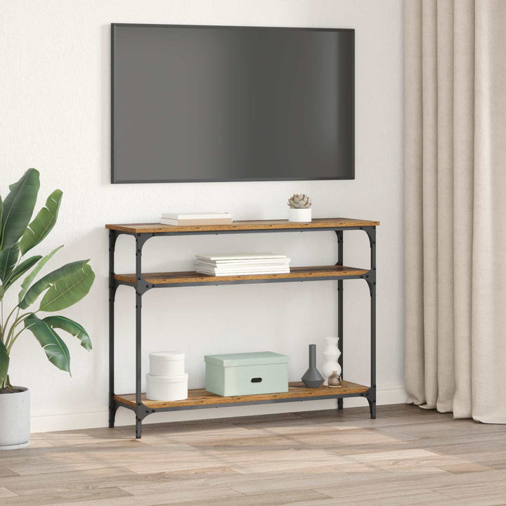 Konsolbord Gammalt Trä 100 X 29 X 75 Cm Konstruerat Trä