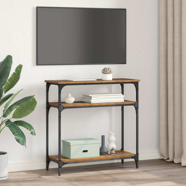 Konsolbord Gammalt Trä 75 X 29 X 75 Cm Konstruerat Trä