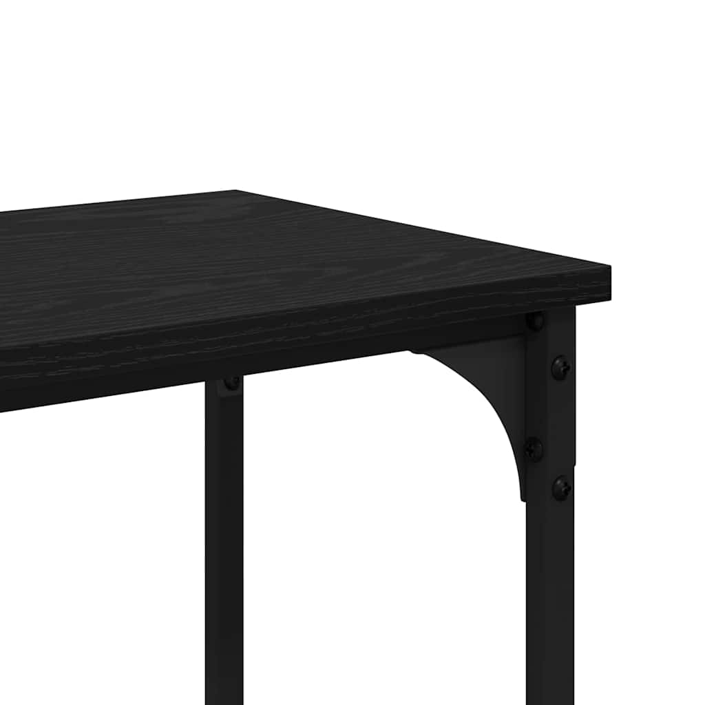Konsolbord Svart Ek 150 X 29 X 75 Cm
