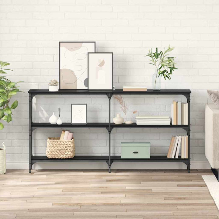 Konsolbord Svart Ek 150 X 29 X 75 Cm