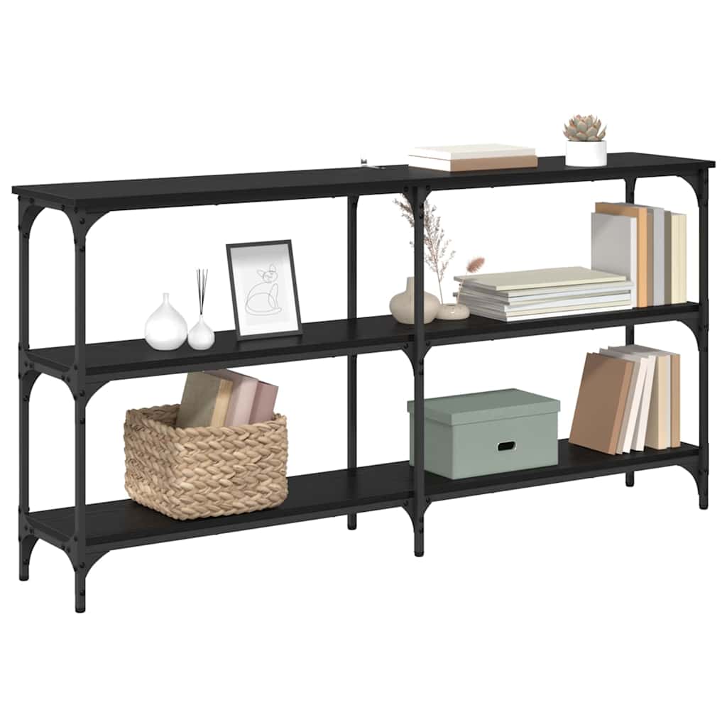 Konsolbord Svart Ek 150 X 29 X 75 Cm