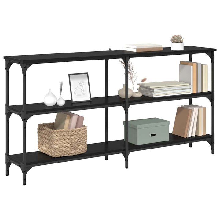 Konsolbord Svart Ek 150 X 29 X 75 Cm