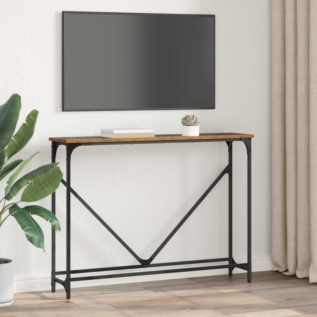 Konsolbord Gammalt Trä 102 X 23 X 75 Cm Konstruerat Trä