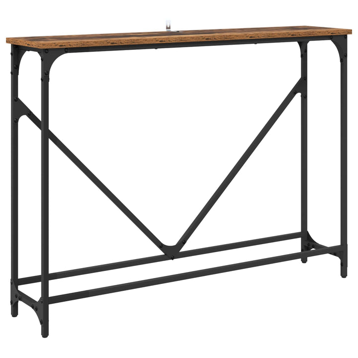 Konsolbord Gammalt Trä 102 X 23 X 75 Cm Konstruerat Trä