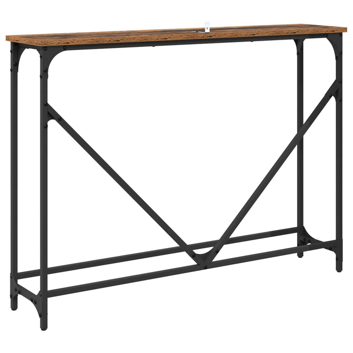 Konsolbord Gammalt Trä 102 X 23 X 75 Cm Konstruerat Trä