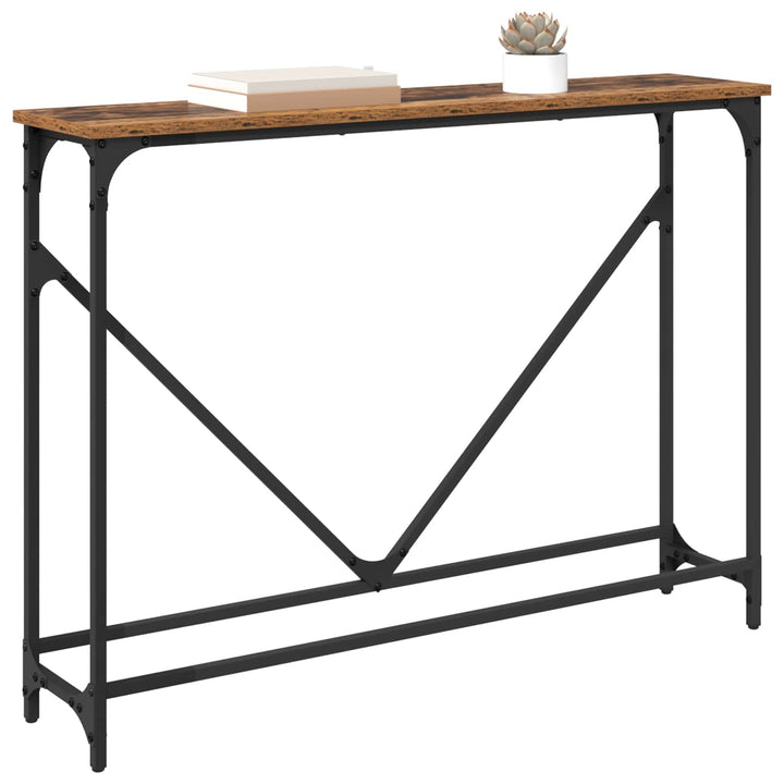 Konsolbord Gammalt Trä 102 X 23 X 75 Cm Konstruerat Trä