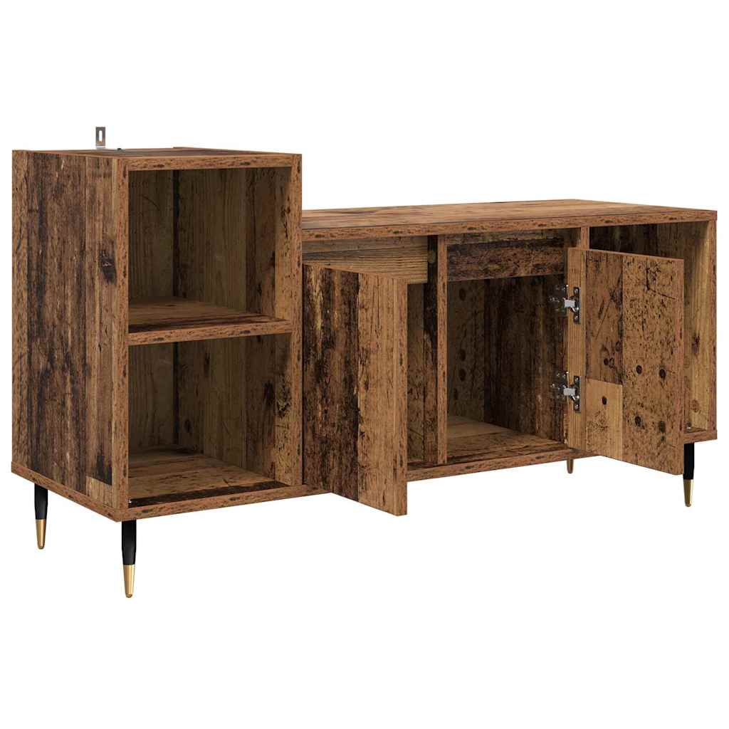 Tv-Skåp Gammalt Trä 100 X 35 X 55 Cm Konstruerat Trä