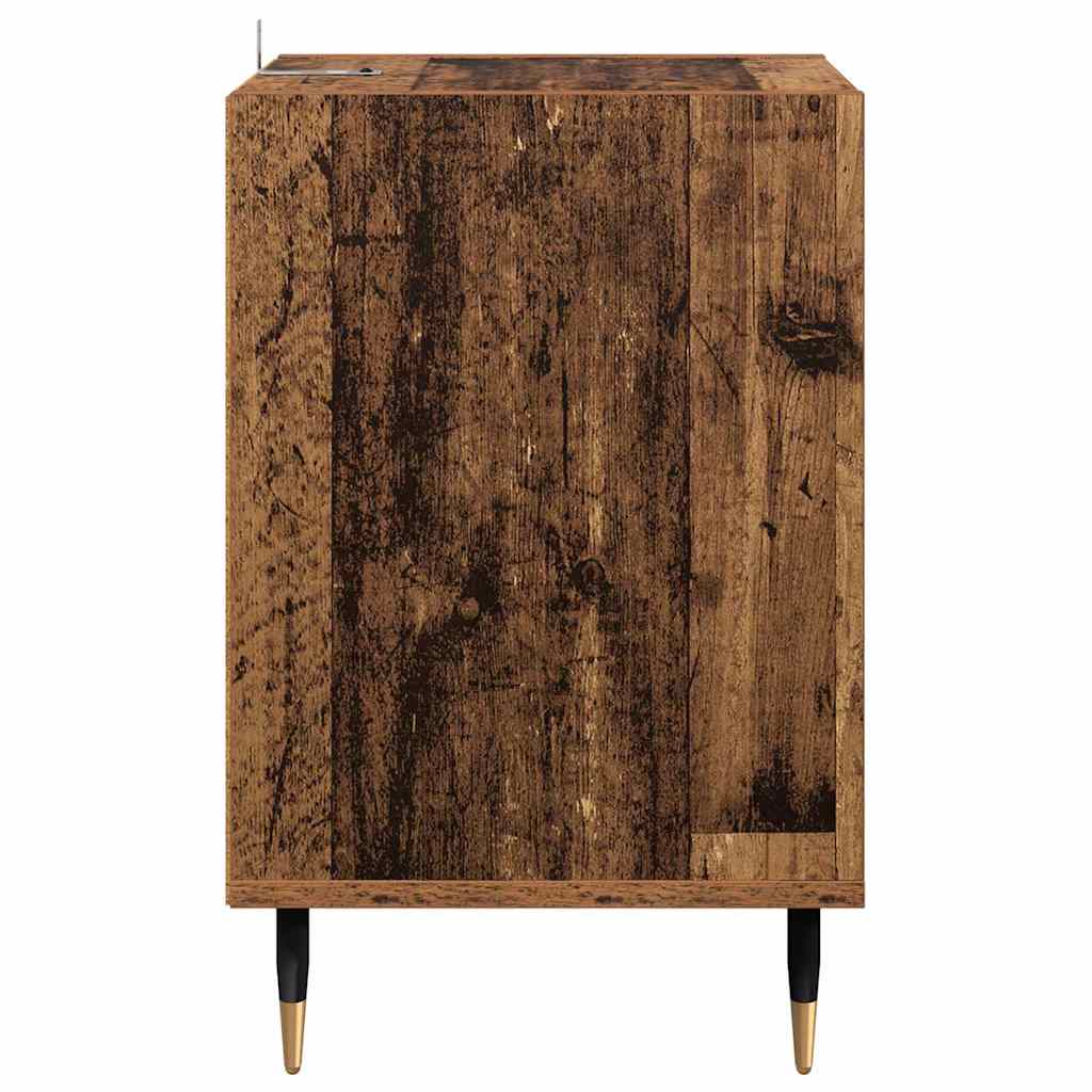 Tv-Skåp Gammalt Trä 100 X 35 X 55 Cm Konstruerat Trä