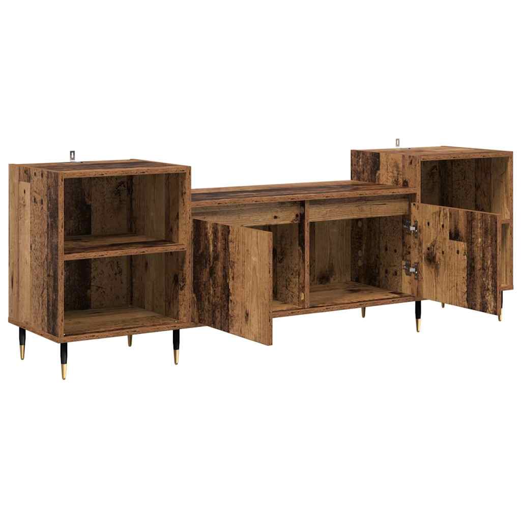 Tv-Skåp Gammalt Trä 160 X 35 X 55 Cm Konstruerat Trä