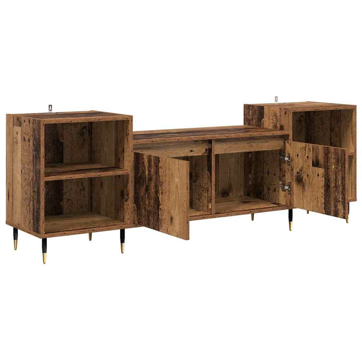 Tv-Skåp Gammalt Trä 160 X 35 X 55 Cm Konstruerat Trä
