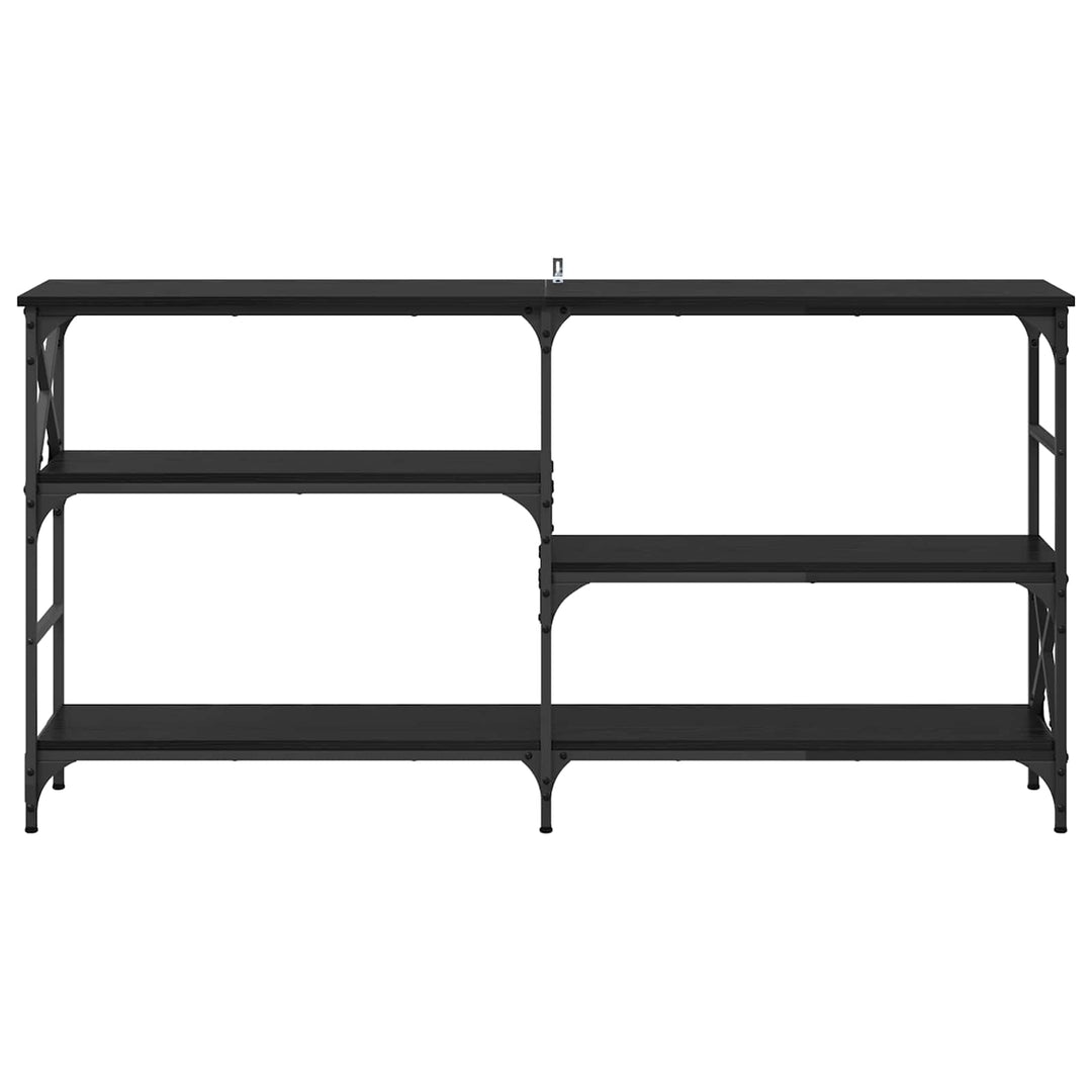 Konsolbord Svart Ek 150 X 29 X 76,5 Cm Konstruerat Trä