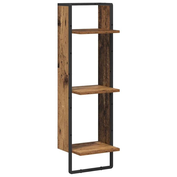 Vägg Hylla Gammalt Trä 30 X 25 X 100 Cm Konstruerat Trä
