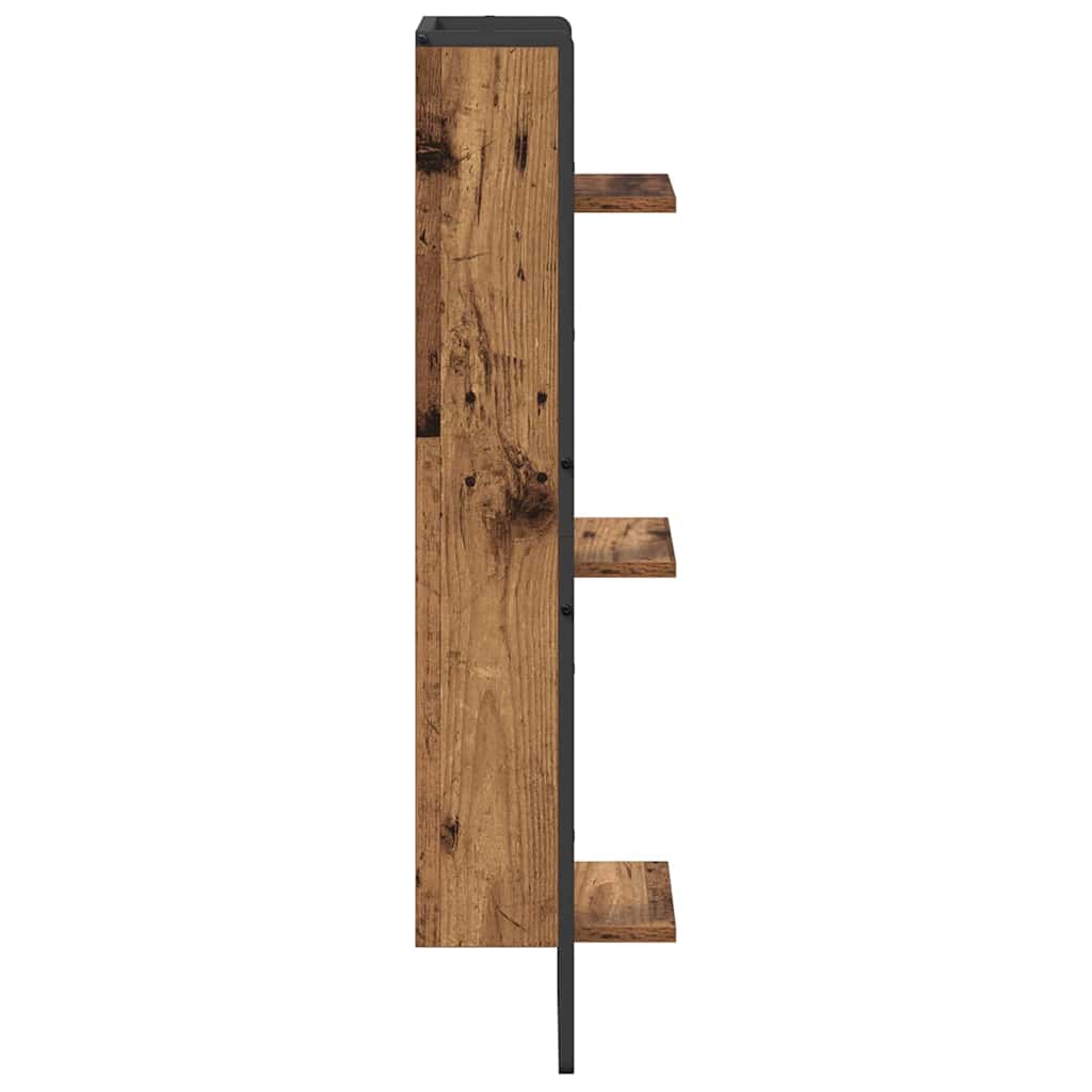 Vägg Hylla Gammalt Trä 30 X 25 X 100 Cm Konstruerat Trä