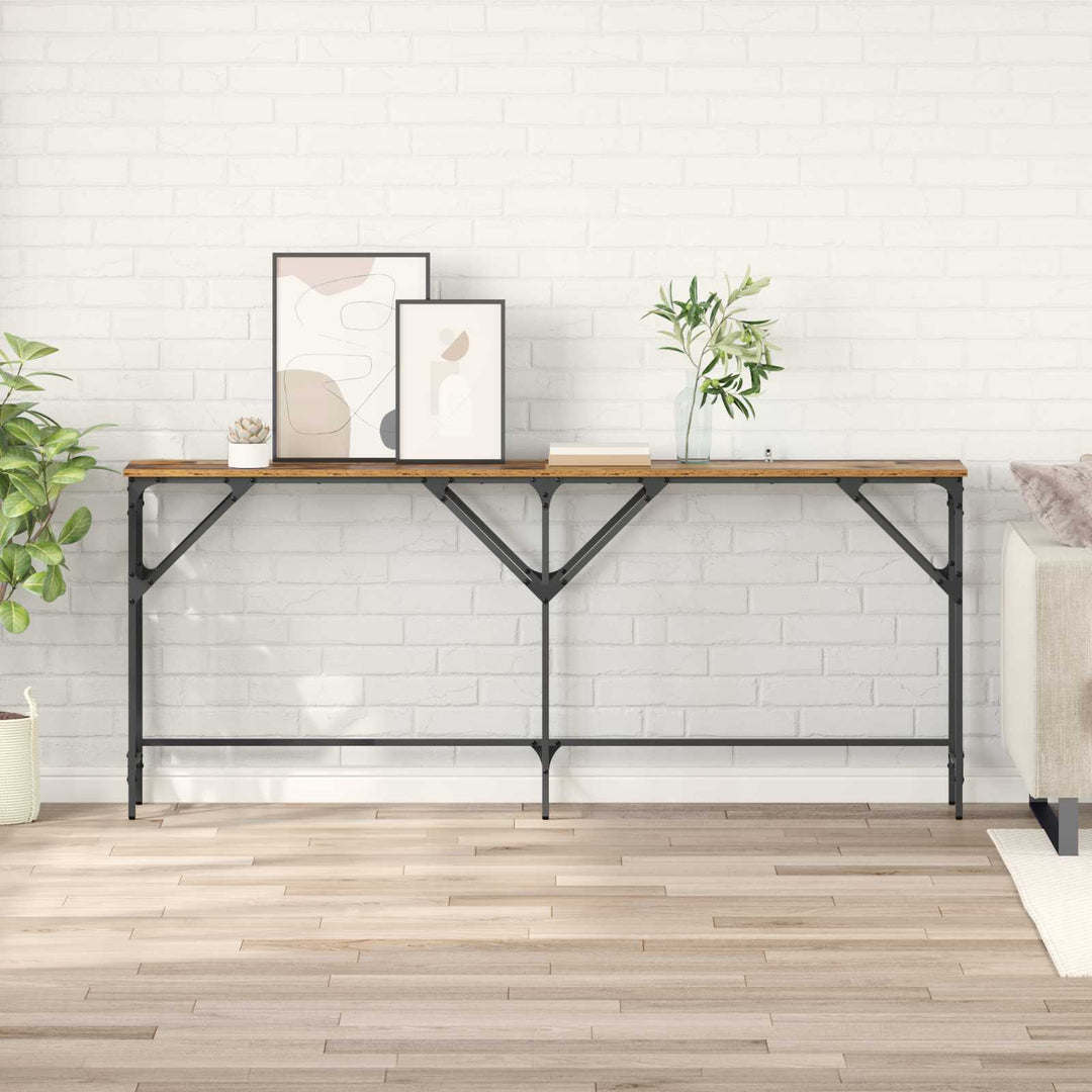 Konsolbord Gammalt Trä 180 X 30 X 75 Cm Konstruerat Trä