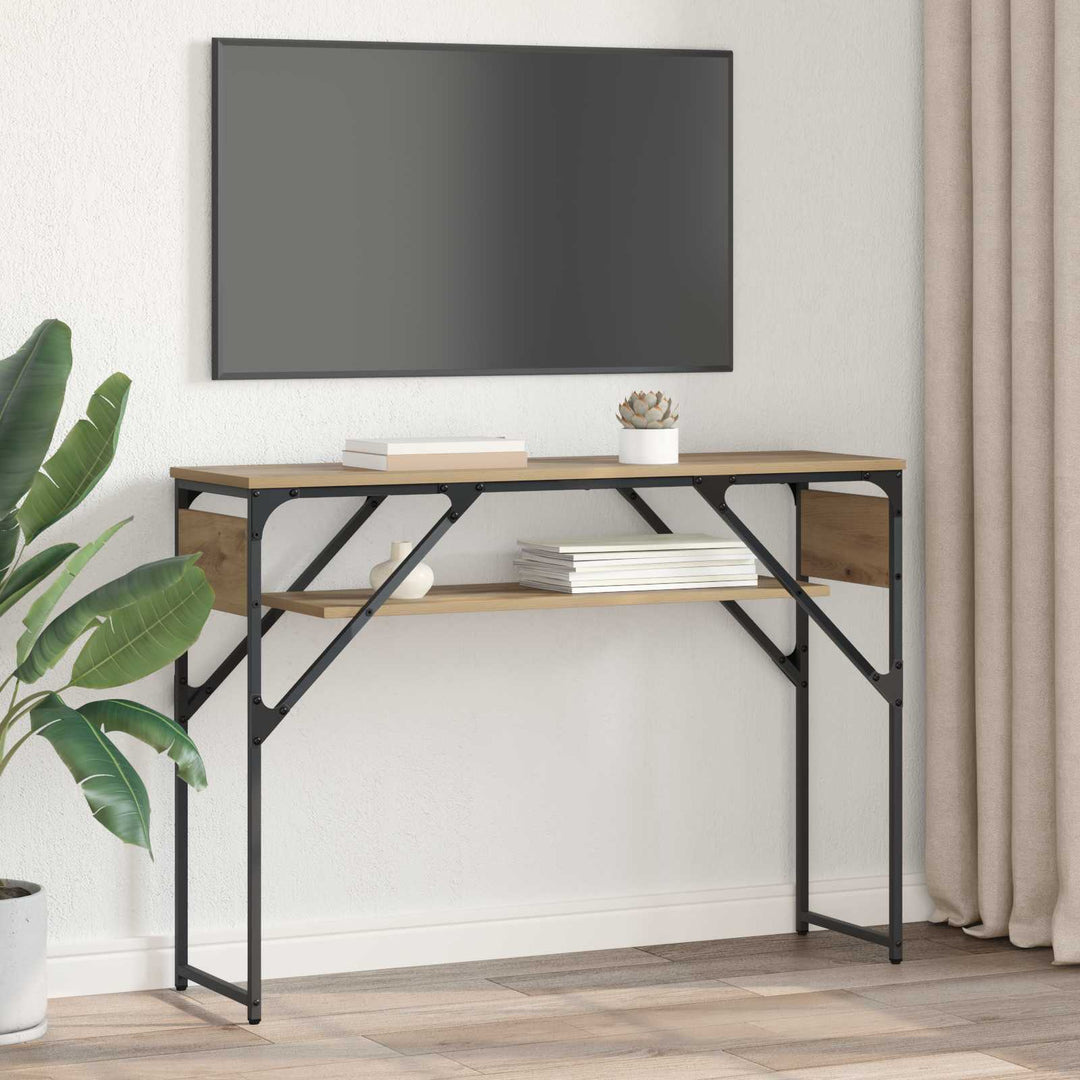 Konsolbord Artisan Ek 105X30X75Cm Konstruerat Trä
