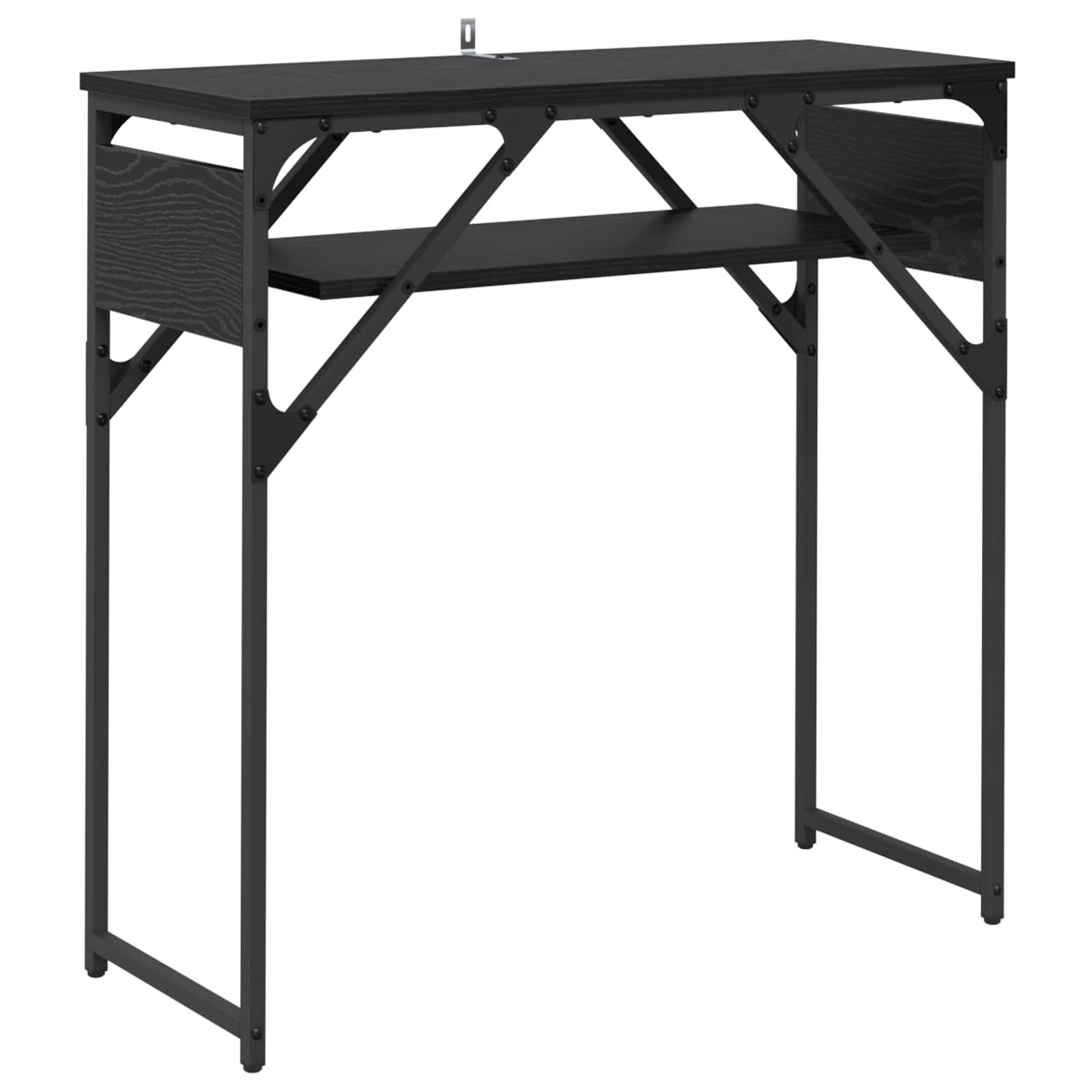 Konsolbord Svart Ek 75X30X75Cm Konstruerat Trä