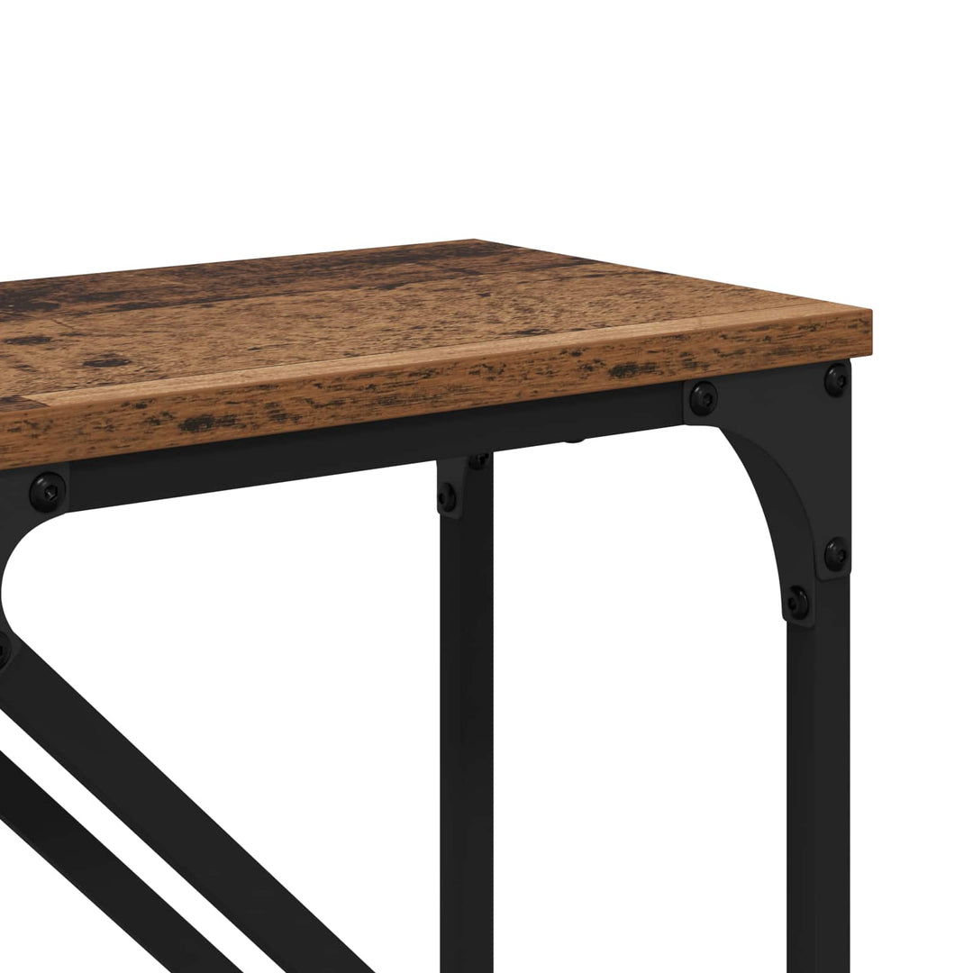 Konsolbord 2 Pcs Gammalt Trä 100 X 28 X 75 Cm Konstruerat Trä