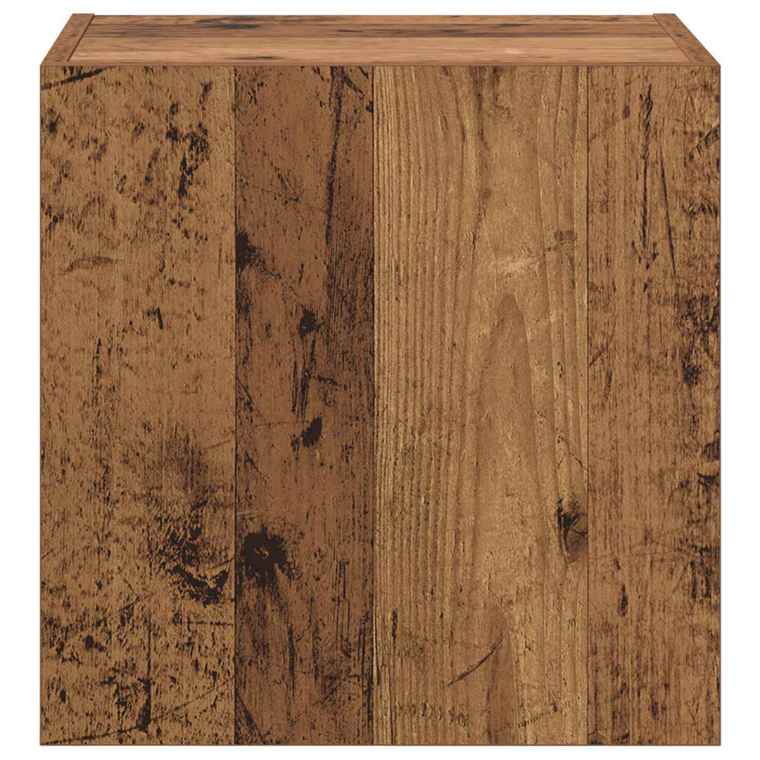 Tv Vägghylla Gammalt Trä 40,5X30X40Cm Konstruerat Trä