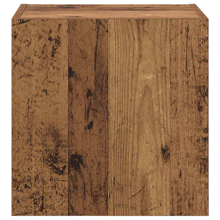 Tv Vägghylla Gammalt Trä 40,5X30X40Cm Konstruerat Trä