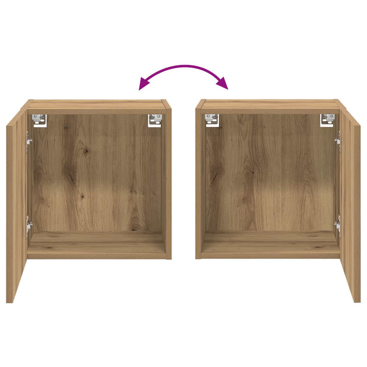 Tv Vägghylla Artisan Ek 40,5X30X40Cm Konstruerat Trä
