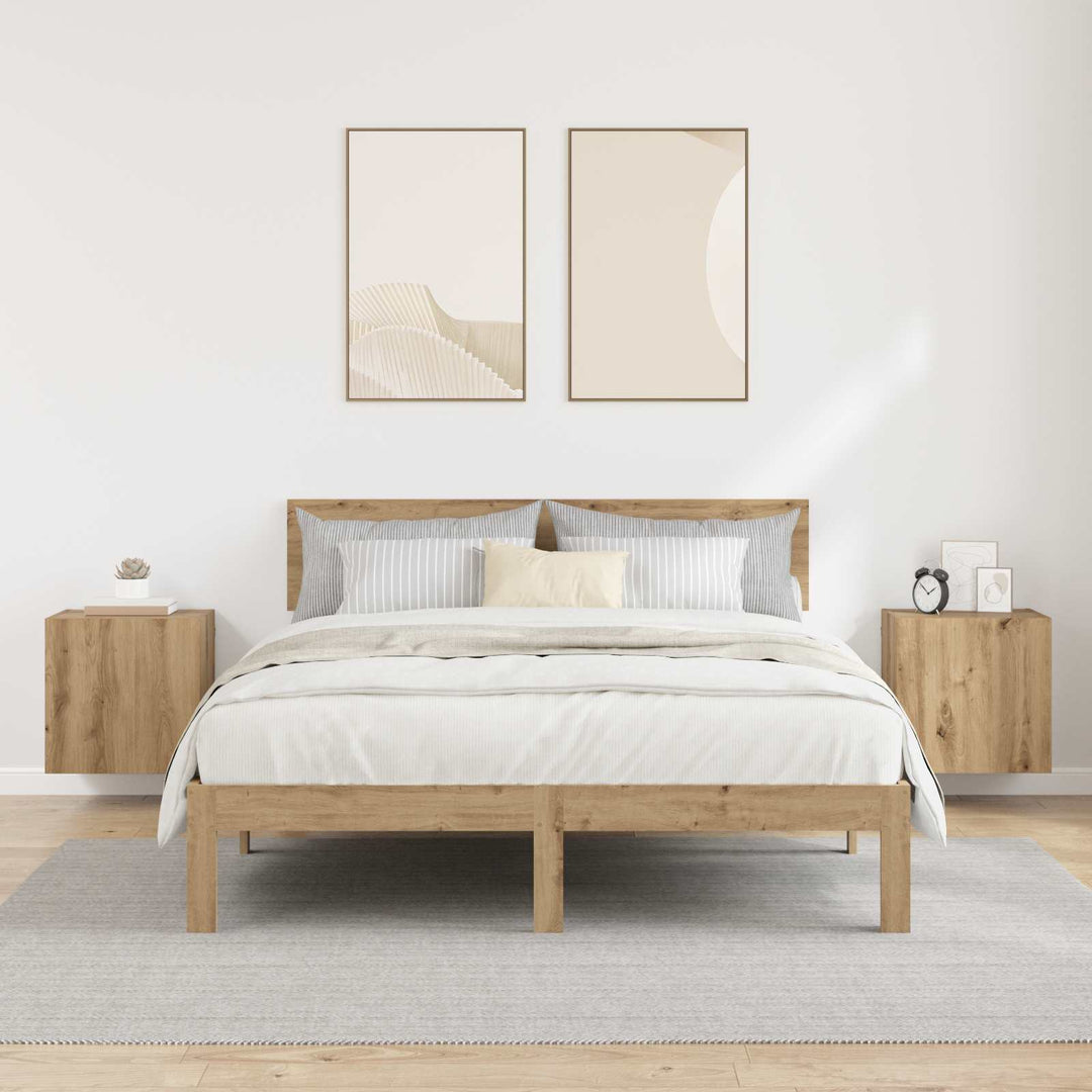 Tv-Väggskåp 2 Pcs Artisan Ek 40,5X30X40Cm Konstruerat Trä