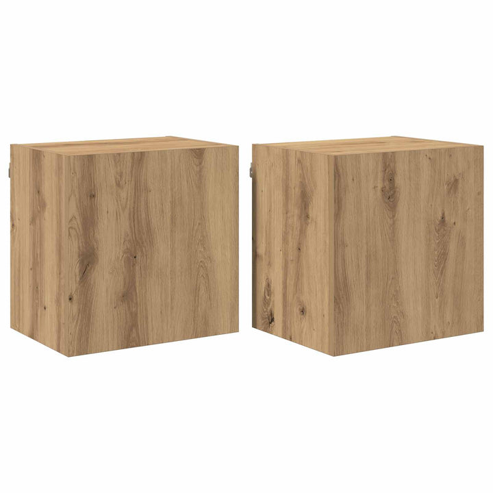 Tv-Väggskåp 2 Pcs Artisan Ek 40,5X30X40Cm Konstruerat Trä
