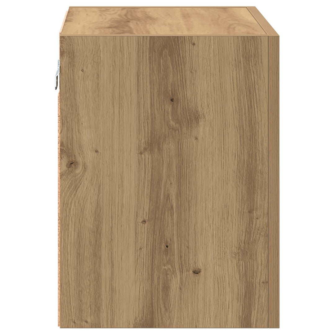Tv-Väggskåp 2 Pcs Artisan Ek 40,5X30X40Cm Konstruerat Trä