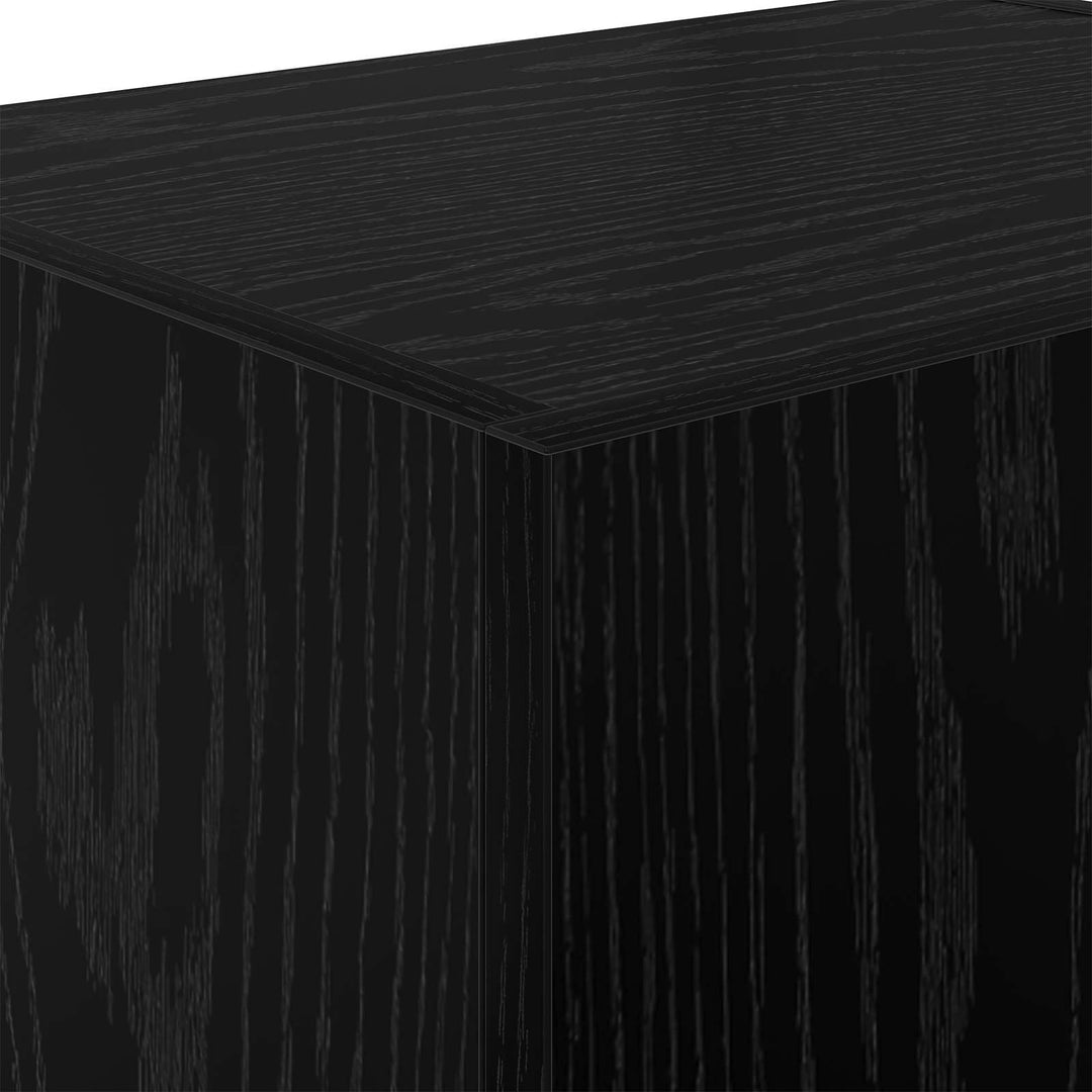 Tv Vägghylla Väggmonterad Svart Ek 40,5X30X40Cm Konstruerat Trä
