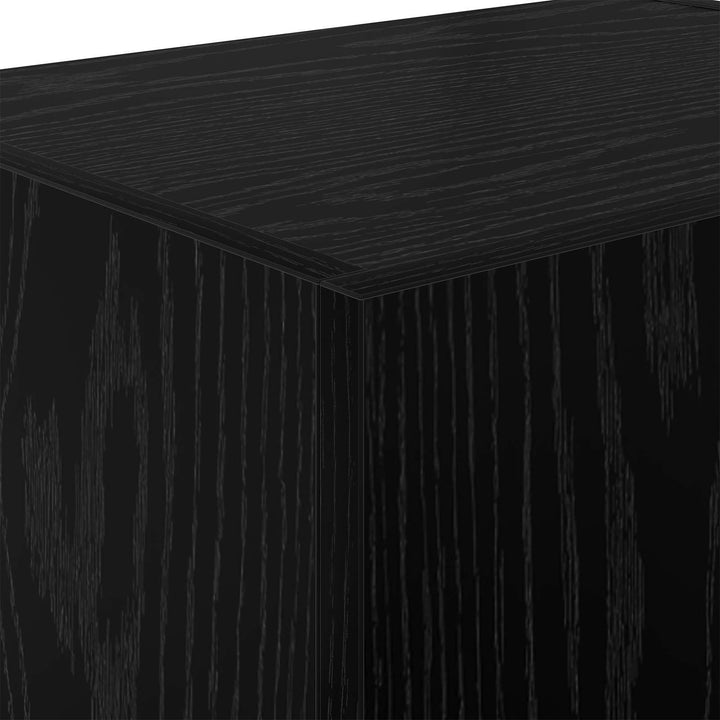 Tv Vägghylla Väggmonterad Svart Ek 40,5X30X40Cm Konstruerat Trä