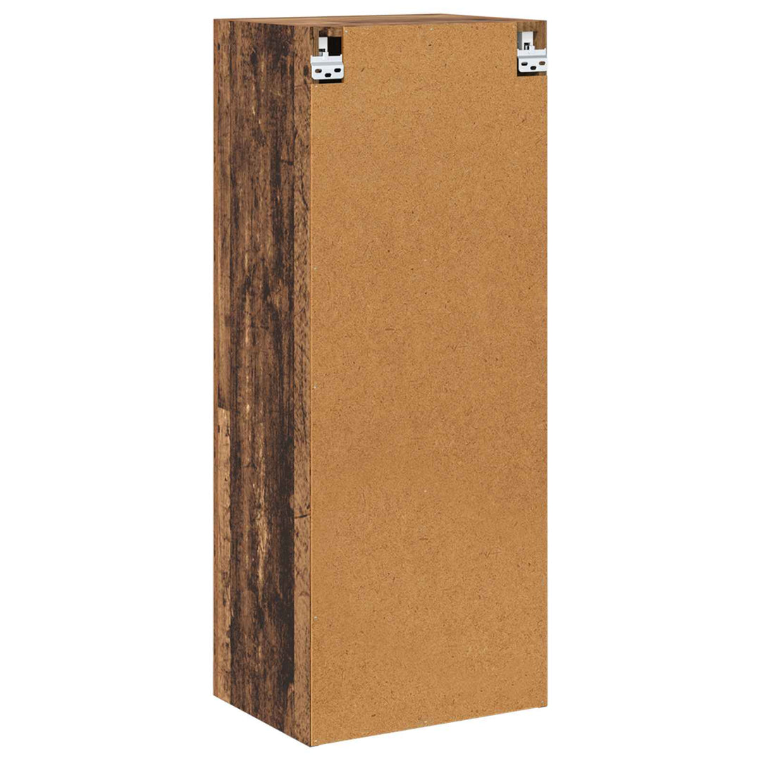 Tv Vägghylla Gammalt Trä 40,5 X 30 X 102 Cm Konstruerat Trä
