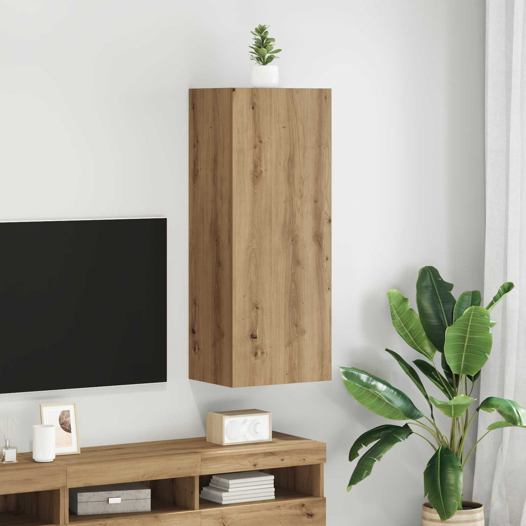 Tv Vägghylla Artisan Ek 40,5 X 30 X 102 Cm Konstruerat Trä