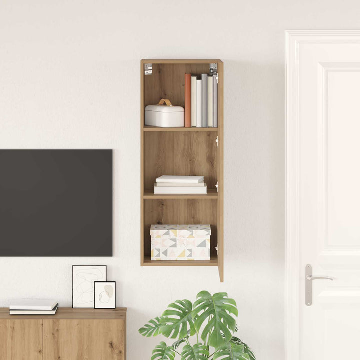 Tv Vägghylla Artisan Ek 40,5 X 30 X 102 Cm Konstruerat Trä