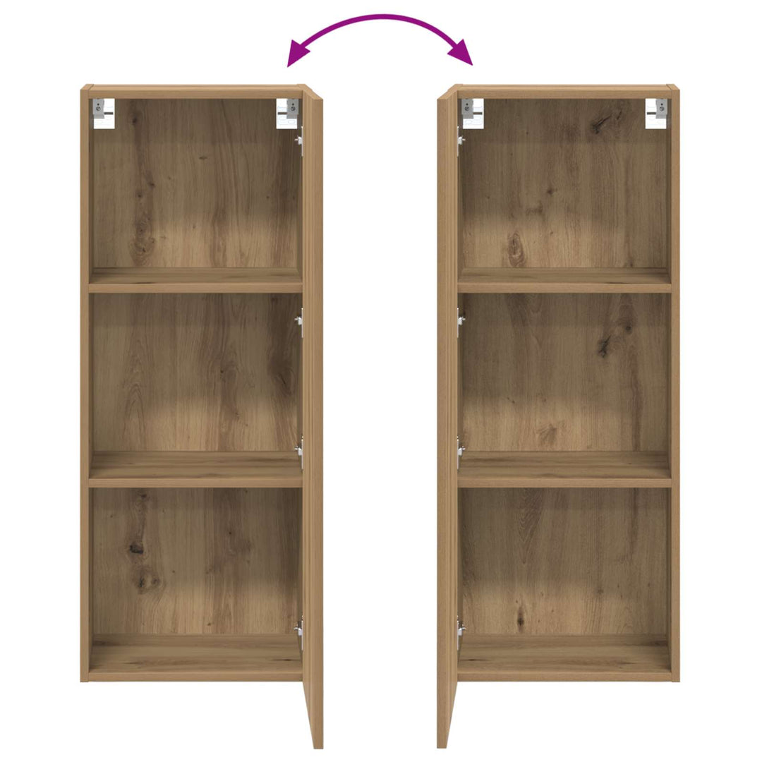 Tv Vägghylla Artisan Ek 40,5 X 30 X 102 Cm Konstruerat Trä