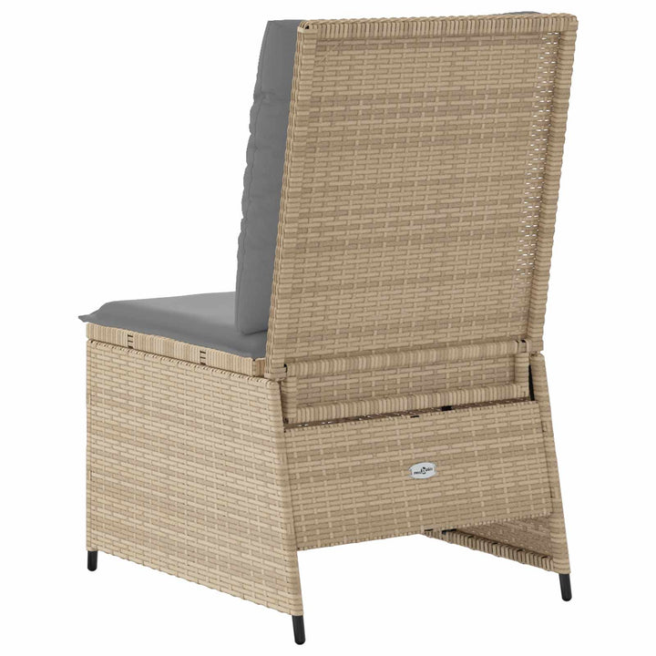 Trädgårdsoffa Med Kudde Beige Och Grå Konstrotting
