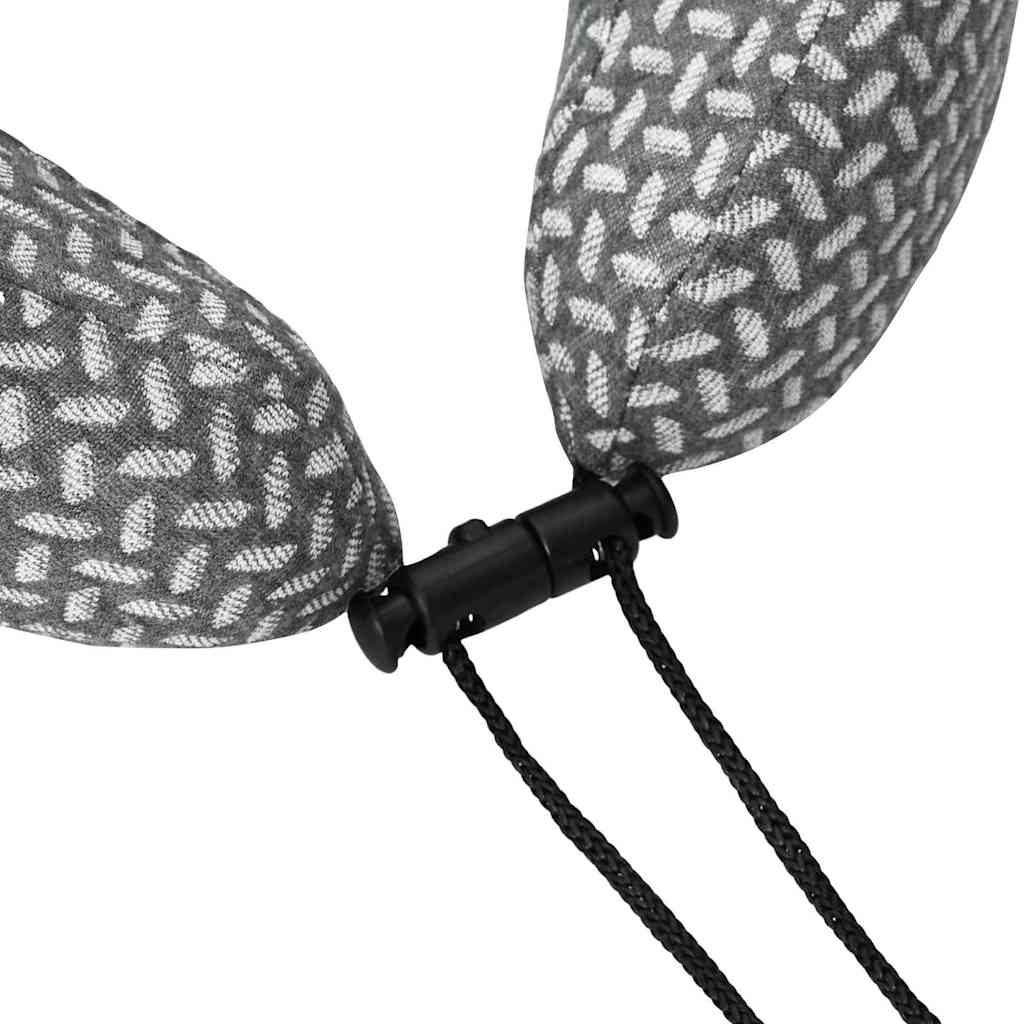 Resekudde För Nacken Enfärgad Grå 30 X 28 X 14 Cm Polyester
