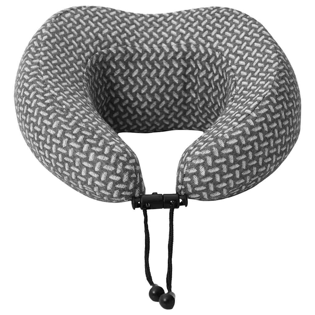 Resekudde För Nacken Enfärgad Grå 30 X 28 X 14 Cm Polyester