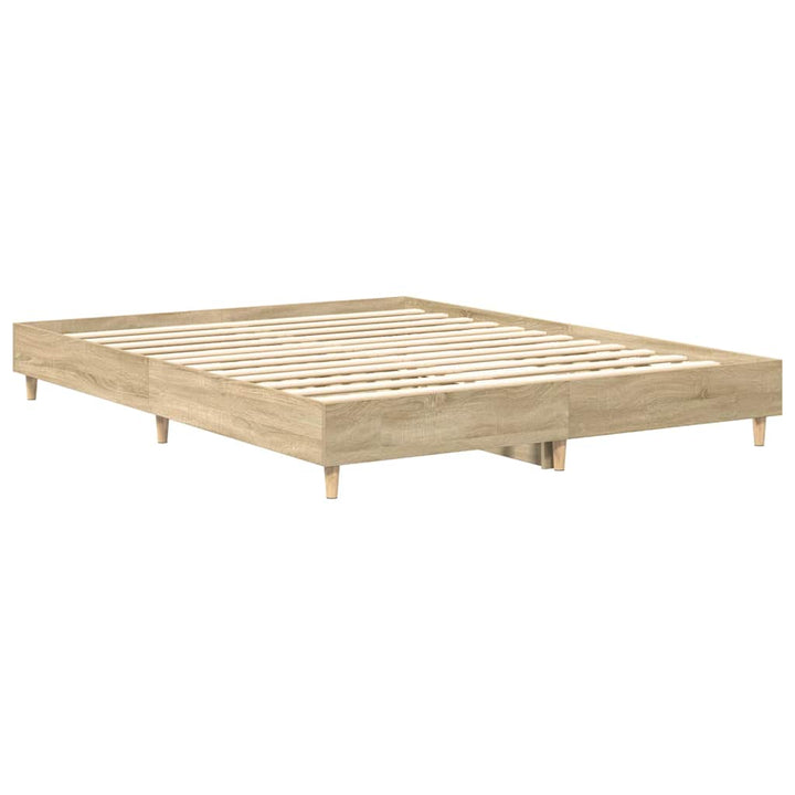 Sängram 2 Pcs Sonoma 152 X 203 Cm Konstruerat Trä