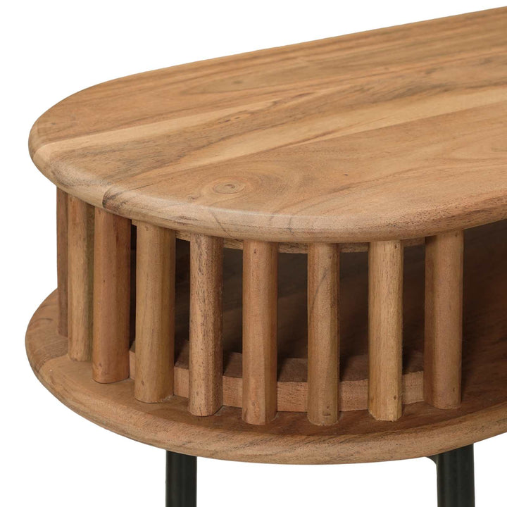 Hantverksmässig Sluttabell Teakbrun 90 X 30 X 75 Cm