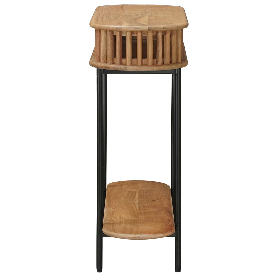 Hantverksmässig Sluttabell Teakbrun 90 X 30 X 75 Cm