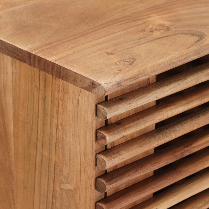 Hantverksmässig Sluttabell Teakbrun 100 X 30 X 75 Cm