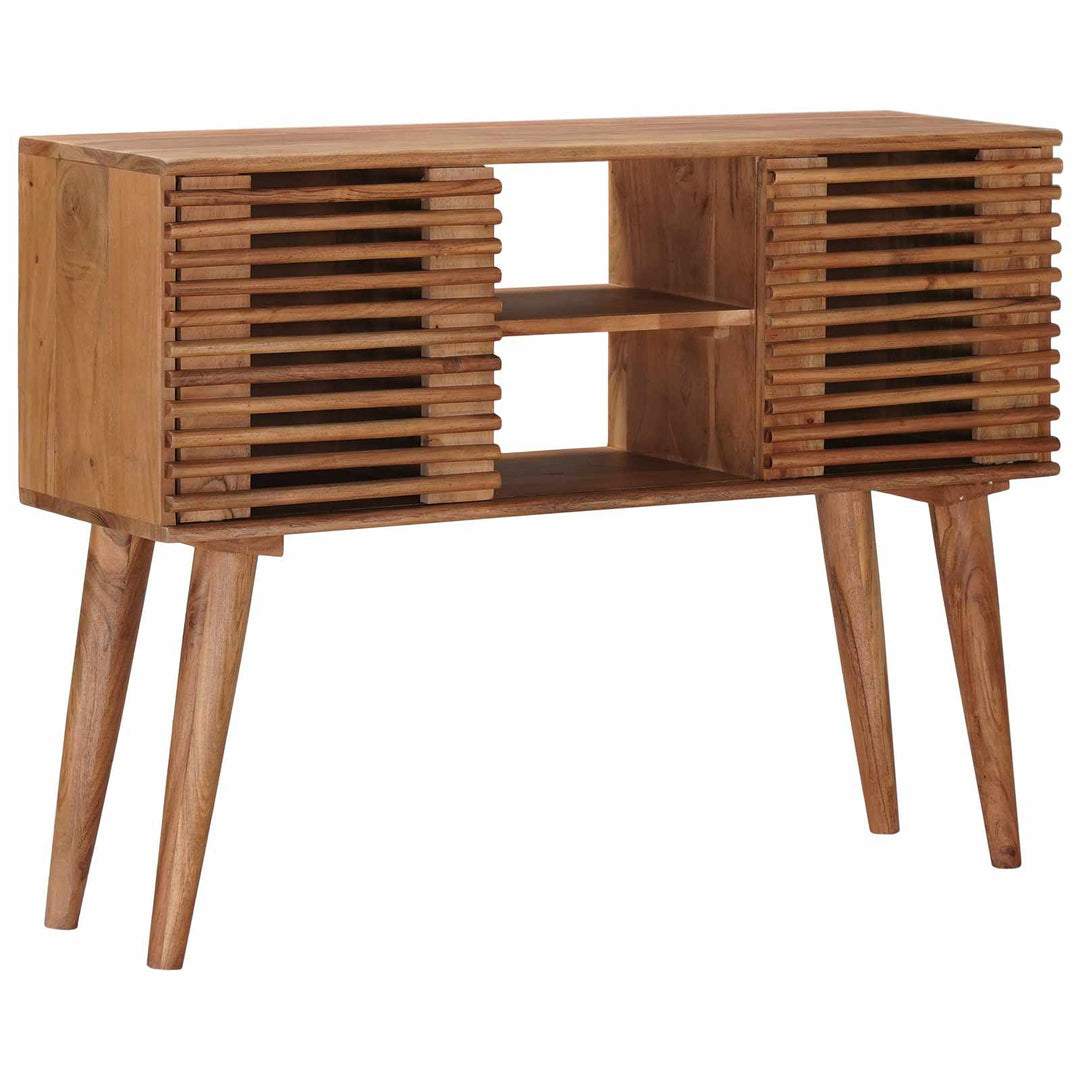 Hantverksmässig Sluttabell Teakbrun 100 X 30 X 75 Cm