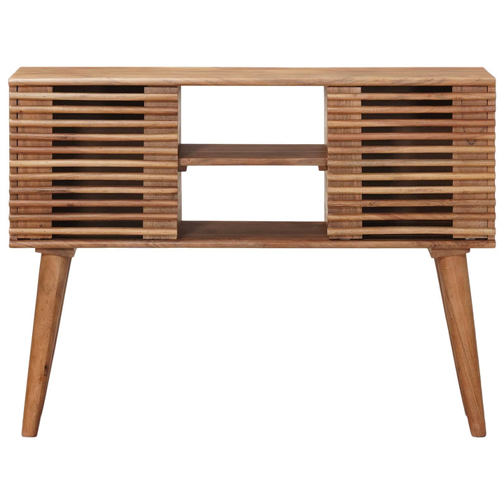 Hantverksmässig Sluttabell Teakbrun 100 X 30 X 75 Cm
