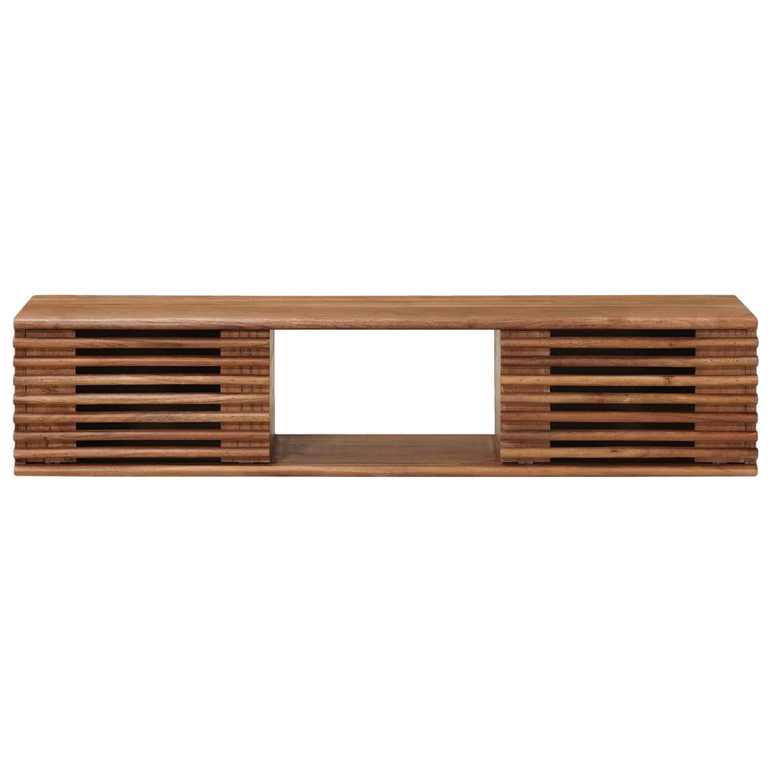 Tv-Skåp Med Lagring Med Dörr Naturfärg 105 X 30 X 22,5 Cm