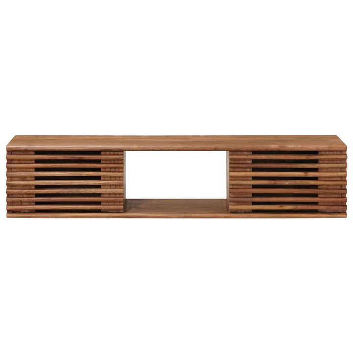 Tv-Skåp Med Lagring Med Dörr Naturfärg 105 X 30 X 22,5 Cm