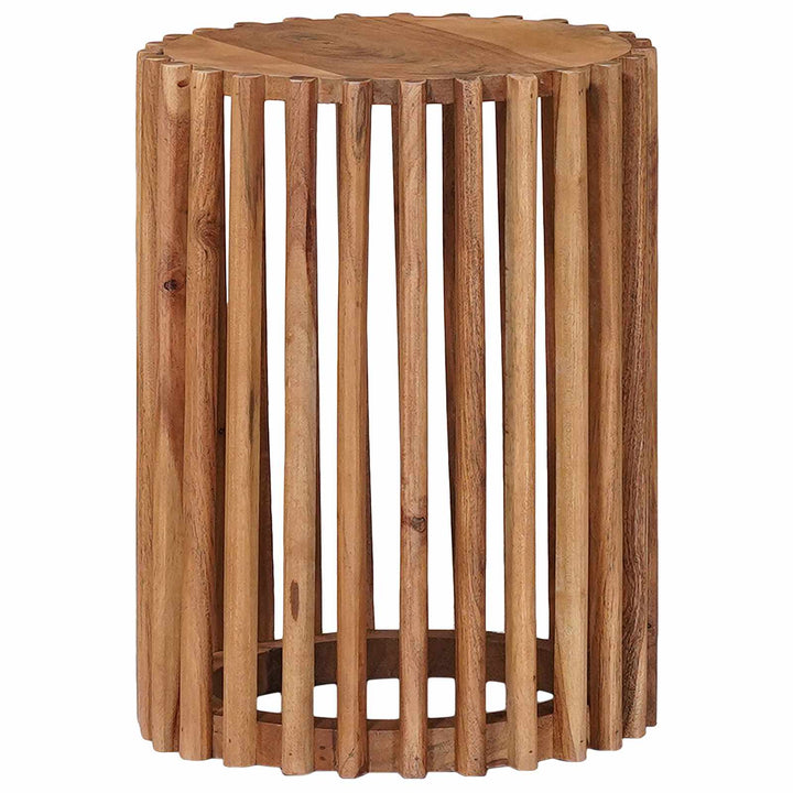 Handgjord Sidobord Sats 2 Pcs Teakbrun 40 X 40 X 45 Cm